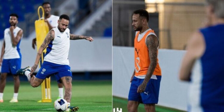 Një vit jashtë fushe, Neymar rikthehet në stërvitje me grupin