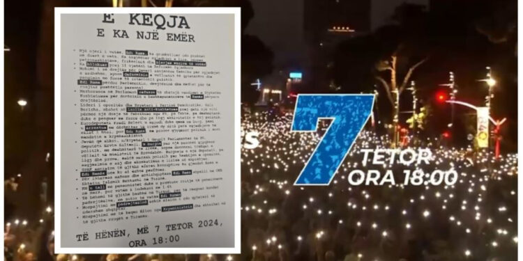Protesta kombëtare më 7 tetor, priten 100 mijë veta në shesh/ PD molibizon shqiptarët në mbarë vendin
