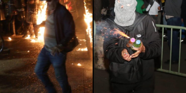 Pamje të rënda/ Digjet nga molotovi në protestë, babai i aktores shqiptare