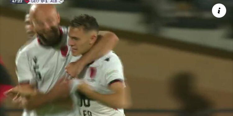 VIDEO/ Shqipëria gjen golin në Tbilisi/ Asllani kalon kuqezinjtë në avantazh ndaj Gjeorgjisë