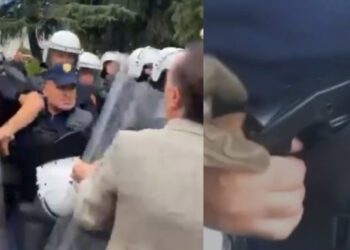 Kishte apo jo pistoletë efektivi jashtë Kuvendit? Reagon AMP: Janë kryer verifikime për rastin, polici nuk kishte armë