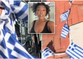 Modelja e TikTok gris flamurët grekë në restorantin e New York, duke menduar se ishin izraelitë