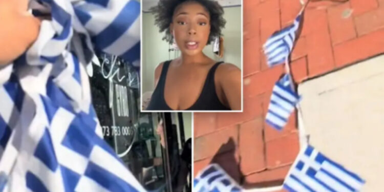 Modelja e TikTok gris flamurët grekë në restorantin e New York, duke menduar se ishin izraelitë