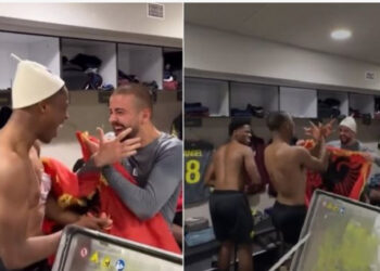 VIDEO/ Zhegrova ‘i çmendur’ në Madrid, feston fitoren me plis e flamur