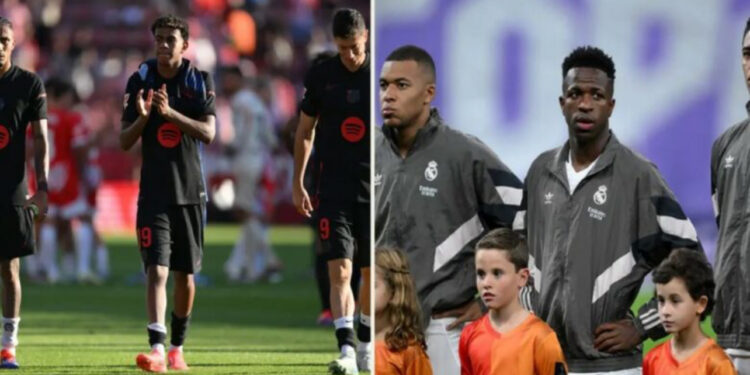 Lewandowski, Raphinha dhe Yamal apo Bellingham, Mbappe dhe Vinicius Jr? Njëra treshe ka dyfish më shumë gola para El Clasicos