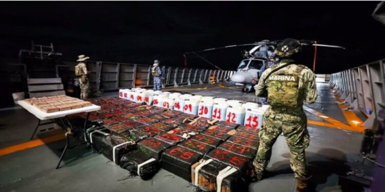 REKORD/ Marina meksikane sekuestron 8.3 ton drogë, vlen 134.5 milionë euro