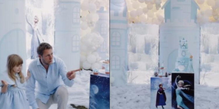 VIDEO/ Princ Leka dhe Blerta Celibashi i organizojnë Geraldinës ditëlindjen përrallore