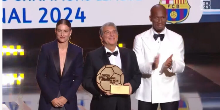 VIDEO/ Joan Laporta në “qiellin e 7-të”, Barcelona shpallet klubi më i mirë i vitit