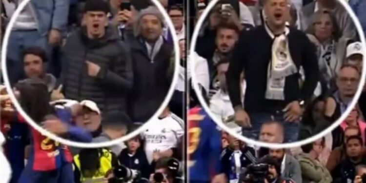 Dalin pamje të reja tifozëve të Real Madridit duke kënduar kore raciste ndaj Yamal