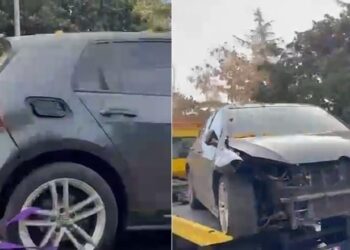 FOTO/ 24-vjeçari në Elbasan humbi jetën pas shpërthimit të eksploziv që po vendoste, ja çfarë ka mbetur nga automjeti i dëmtuar