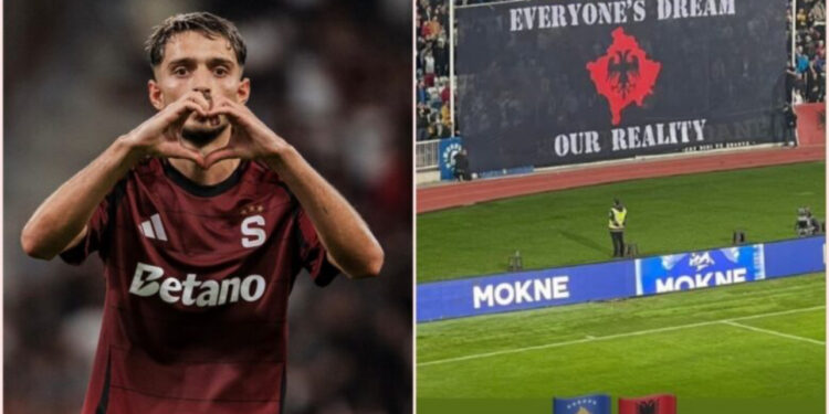 “Ëndrra e gjithkujt, realiteti ynë!” – Rrahmani poston koreografinë e Dardanëve pas skandalit të tifozëve të Sparta Pragës