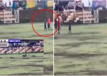 Rrufeja vret një futbollist në fushë dhe disa tjerë i lë me lëndime të rënda