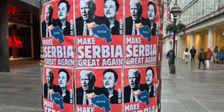“Ta bëjmë Serbinë sërish të madhe”/ Mesazhet provokuese shpalosen kudo në Beograd