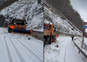 Bie dëbora e parë në veriun e vendit 