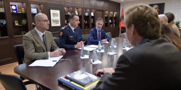 Ilir Proda takon drejtuesit e DEA-s, krah tij qendron Nallbati i akuzuar si “ushtar i bandës së Troplinëve”