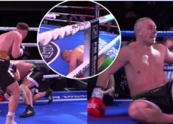 Boksieri shqiptar shkatërron boksierin serb që në raundin e parë – gjyqtari ndërpret ndeshjen