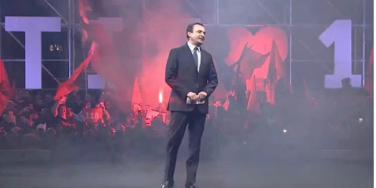 LVV mbyll fushatën e zgjedhjeve, Kurti: Me ne lëvizim pa viza dhe kufiri nuk lëviz