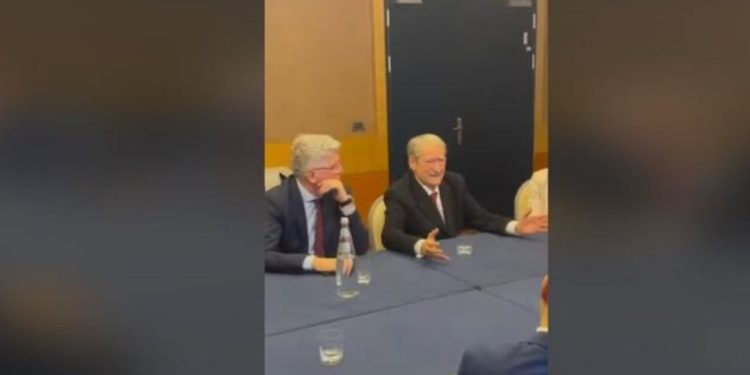 Pas takimit me emigrantët në Romë, Berisha takohet me përfaqësuesit e “Forza Italia”: Diskutuam për bashkëpunimin e ngushtë midis dy forcave tona politike!
