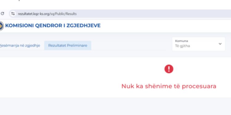 Zgjedhjet në Kosovë/ Bllokohet faqja e KQZ
