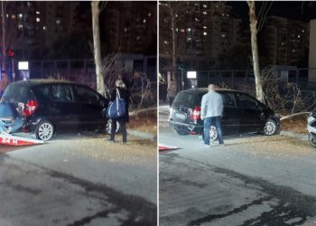 Tiranë/ Aksidentohen dy makina dhe godasin një pemë