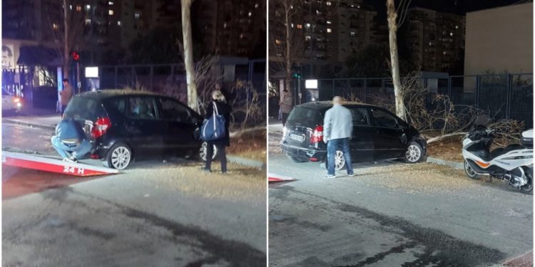 Tiranë/ Aksidentohen dy makina dhe godasin një pemë