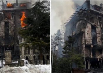Zjarri shkrumbon hotelin në Brezovicë, shkaktohen dëme materiale