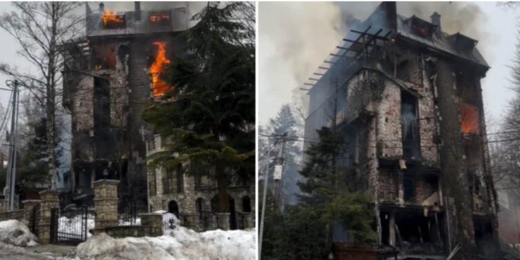 Zjarri shkrumbon hotelin në Brezovicë, shkaktohen dëme materiale