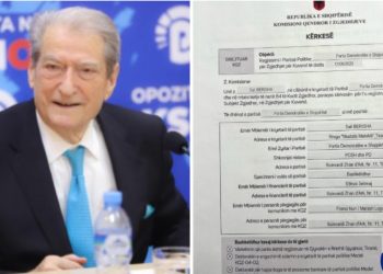 Berisha dorëzon kërkesën në KQZ për regjistimin e PD-së në zgjedhjet e 11 Majit