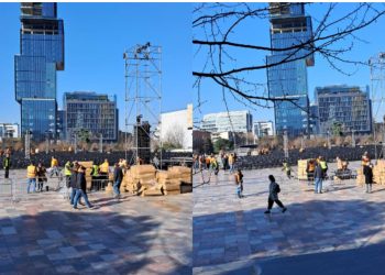 Nisin përgatitjet për takimin e Ramës me punonjësit e administratës së Bashkisë, dalin PAMJET nga “Sheshi Skënderbej”