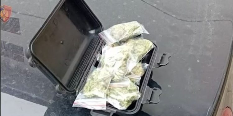 Valixhe e mbushur me drogë, arrestohen 3 të rinj në Tiranë