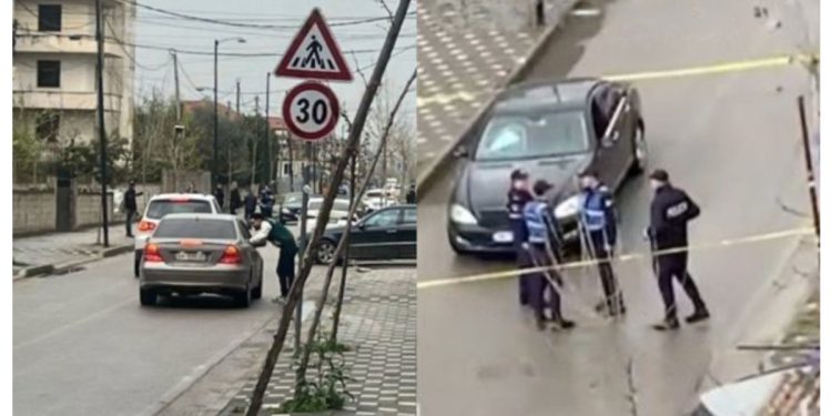 VIDEO/ I plagosuri nga konflikti në Kamëz dërgohet te spitali i Traumës, dalin pamjet e makinës së dëmtuar dhe me xhama të thyer