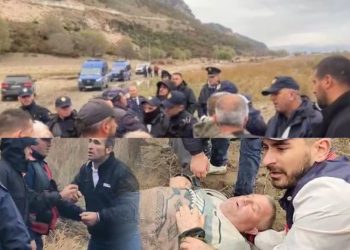 “Largohu! Mos na prekni!”/ PAMJET nga protesta në Velipojë, policia largon me dhunë banorët, shoqëron në komisariat disa prej tyre