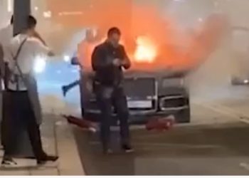 Shpërthen limuzina e Putinit para ndërtesës së FSB-së në Moskë