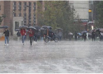 Reshje shiu gjatë gjithë ditës, vijon moti i paqëndureshëm