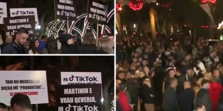 Përfundon protesta e PD-së për mbylljen e TikTok-ut