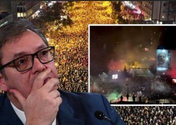 Studentët “pushtuan” Beogradin, reagon Vuçiç: Protestë e madhe, me energji negative, zemërim dhe mllef