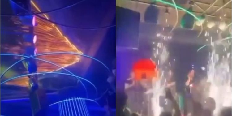 VIDEO/ Shpërthimi i zjarrit në diskotekën në Maqedoni, momentet e panikut