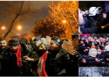 Përplasje, gaz lotzjellës dhe plumba plastikë/ Agravojnë protestat në Turqi, protestuesit përleshen me policinë