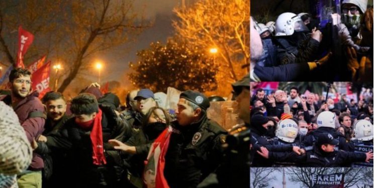 Përplasje, gaz lotzjellës dhe plumba plastikë/ Agravojnë protestat në Turqi, protestuesit përleshen me policinë