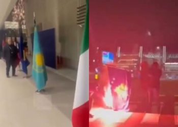 VIDEO nga skandali tjetër në Serbi, pas heqjes nga Kongresi i UEFA, disa tifozë serbë djegin flamurin e Kosovës