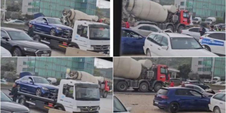 Aksident në autostradën Tiranë-Durrës, përplasen dy makina