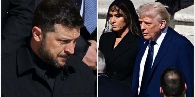 Trump bisedë me Zelensky-n përpara funeralit të Papës! Takimi i parë ballë për ballë mes dy presidentëve që pas debatit në Shtëpinë e Bardhë!