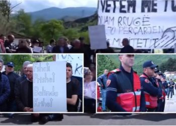 “Fshati prishet, Belinda krihet”/ Banorët e Hotolishtit protestë për projektin e rrugës: Mosbindje qytetare është rruga jonë! Do të bojkotojmë zgjedhjet