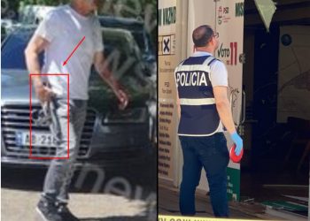 Përplasja te PSD-ja në “Ali Dem”, autori filmohet me armë “Scorpio” të zi në dorë! Kë kishte objektiv?