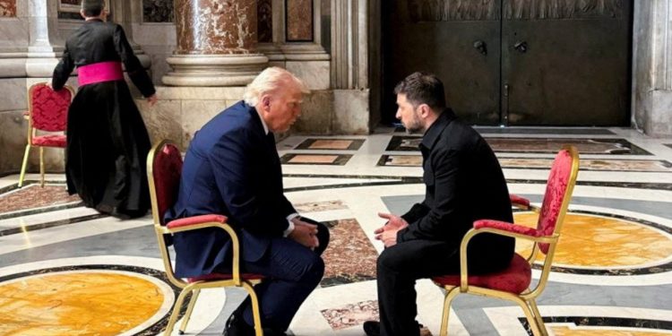 Zelenskyy: Marrëveshja Ukrainë-SHBA e bën takimin me Trump në Vatikan vërtet historik