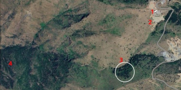 I zhdukur prej 5 ditësh nën masivin e dheut/ 4 pikat ku janë përqendruar kërkimet për Ardit Beshirin, hapësirë mbi 7 kilometra nga fabrika deri te vendi ku u gjet shasia e eskavatorit