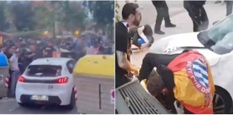 Makina përplas disa tifozë të Espanyol, 15 të plagosur