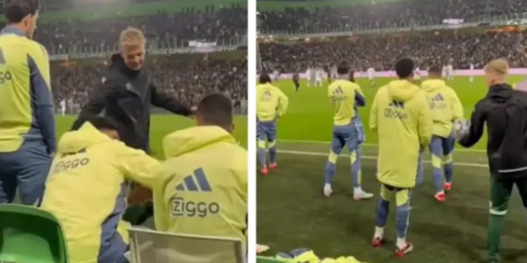 Portieri i Ajaxit tentoi të tallej me djaloshin që mbledh topa, por e pësoi keq