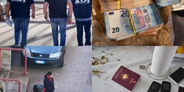 VIDEO/ Drogë dhe tufa të shumta me para, dalin pamje nga operacioni “Ura” në Shqipëri dhe Itali! 52 urdhërarreste të lëshuara