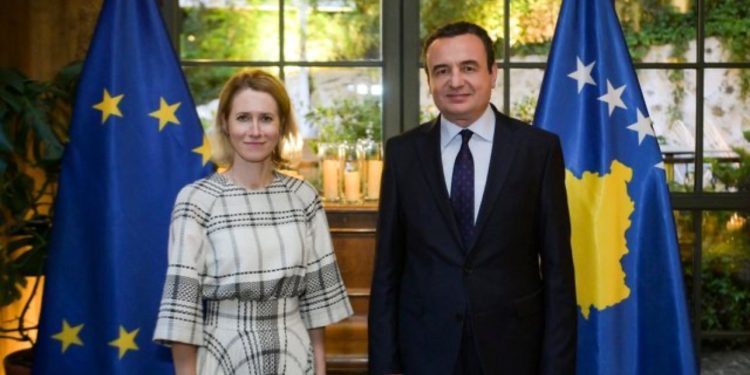 Kurti në takimin me Kallas: Kosovës duhet t’i jepet statusi i vendit kandidat për në BE